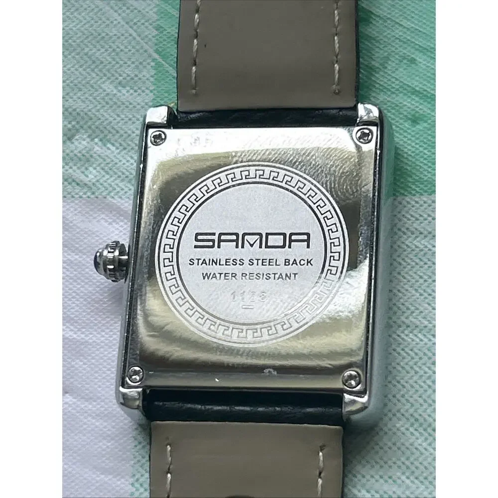 Sanda Silver Tone Tank Style Women’s Quartz Watch